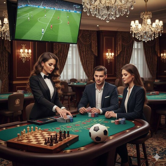 荣升棋牌 · 多人在线竞技界面